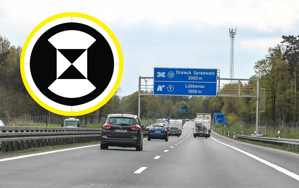 Nowy znak na autostradach. Co oznacza tajemnicza czarna klepsydra? 