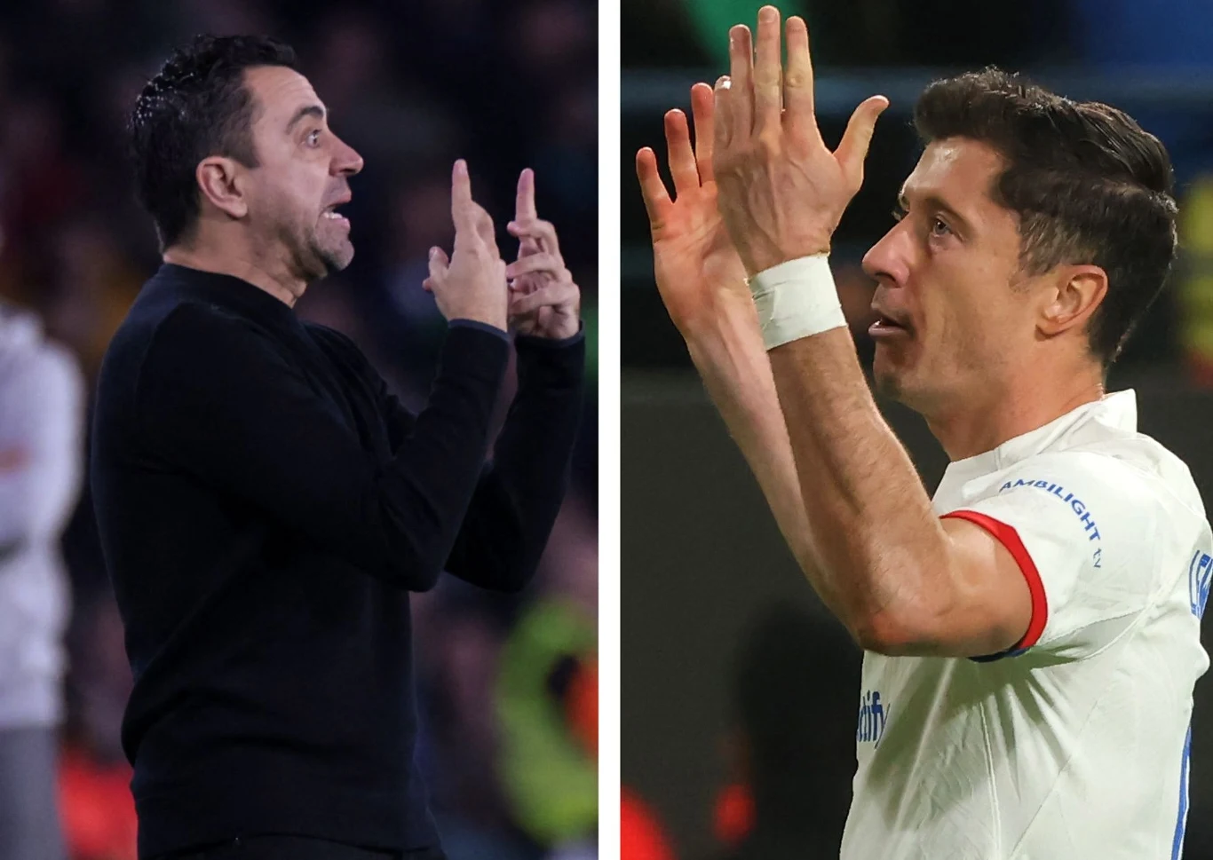 Xavi Hernandez / Robert Lewandowski