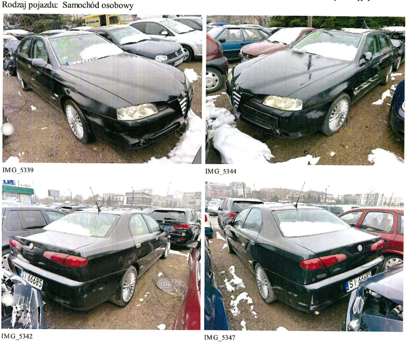 Porzucona Alfa Romeo 166 z rocznika 2005 prezentuje się całkiem szykownie