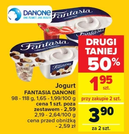 Fantasia Jogurt kremowy z truskawkami 118 g
