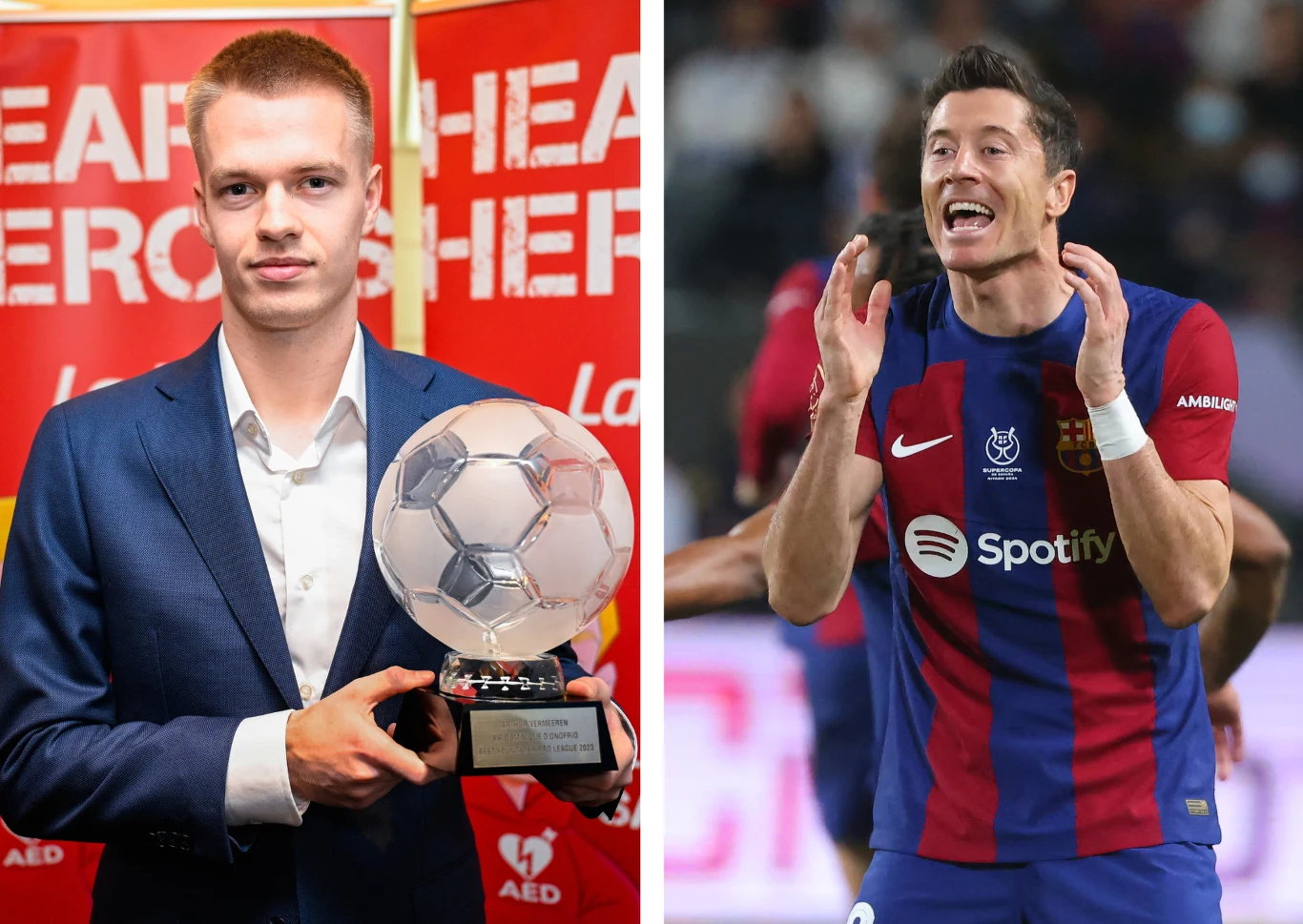 Arthur Vermeeren i Robert Lewandowski Arthur Vermeeren i Robert Lewandowski