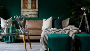 Wnętrze w stylu mid-century modern