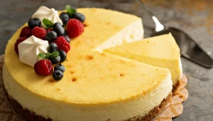 Sernik z białą czekoladą, który rozpływa się w ustach. Przepis na herbatnikach