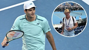 Cezary Pazura pojawił się na meczu Huberta Hurkacza w Melbourne