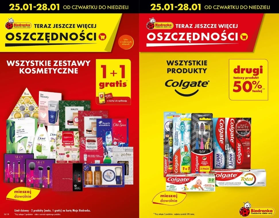 Zestawy kosmetyczne za darmo w Biedronce!