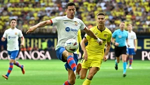 Robert Lewandowski w meczu z Villarrealem.