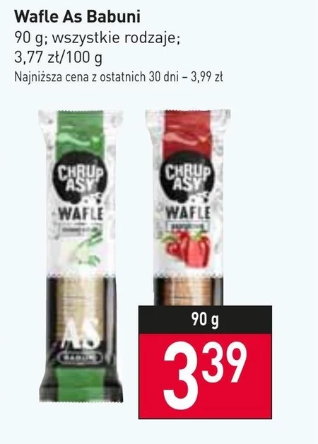 As-Babuni Chrupasy Wafle paprykowe 90 g