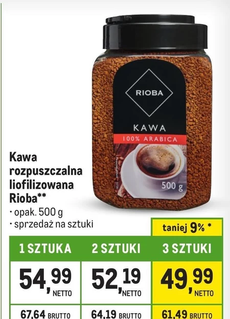 Kawa rozpuszczalna Rioba