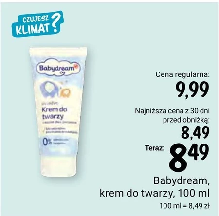 Krem do twarzy Babydream