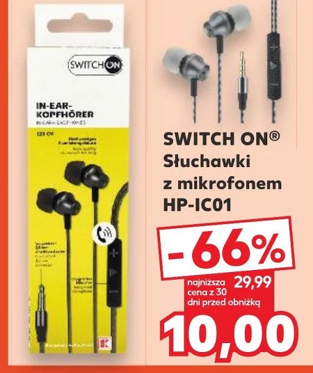 Słuchawki z mikrofonem Switch On