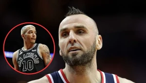 Marcin Gortat i Jeremy Sochan