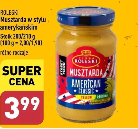 Firma Roleski Musztarda amerykańska 200 g