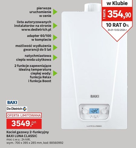 Kocioł gazowy De Dietrich - promocja Leroy Merlin - Ding.pl