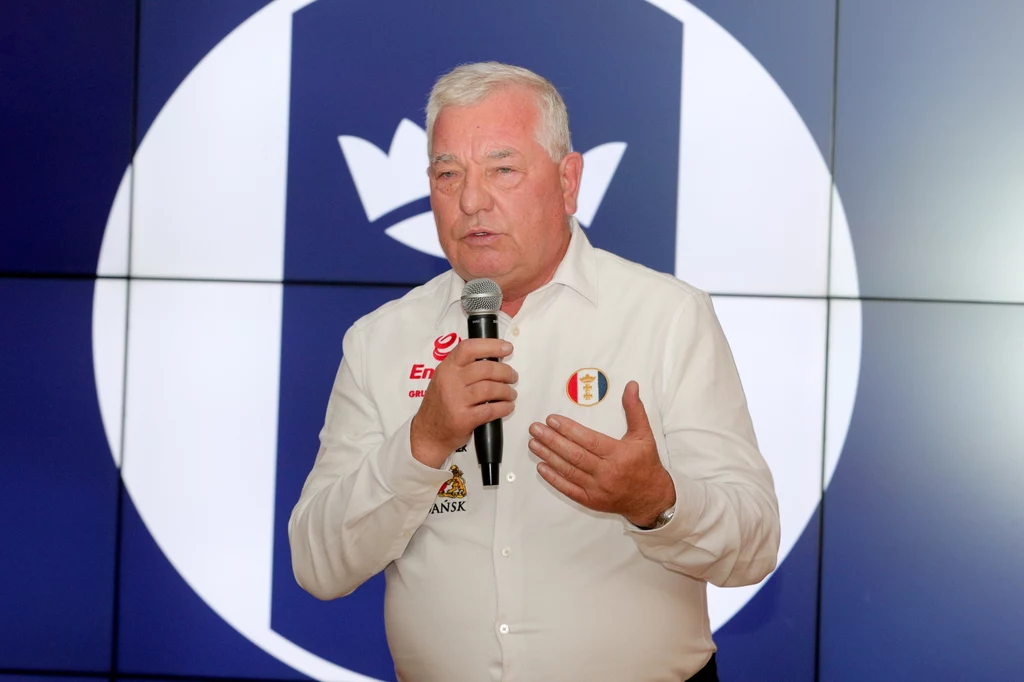 Tadeusz Zdunek na prezentacji Wybrzeża Gdańsk. Tadeusz Zdunek na prezentacji Wybrzeża Gdańsk.