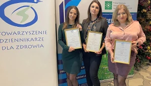 Izabela Rzepecka, Małgorzata Janik i Karolina Siudeja-Dudek z nagrodami w konkursie "Dziennikarz Medyczny Roku 2023"