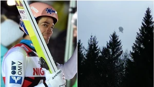 Andreas Kofler i balon w okolicach skoczni na Kulm