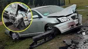 Czołowe zderzenie dwóch aut w województwie lubelskim