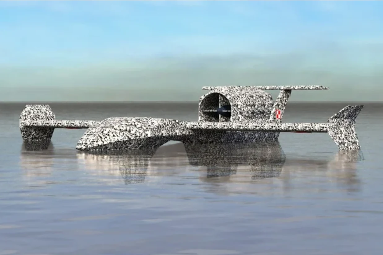 Ekranoplan - wizualizacja Ekranoplan - wizualizacja