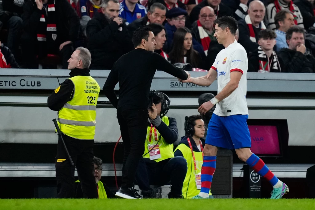 Xavi Hernandez, Robert Lewandowski Xavi Hernandez, Robert Lewandowski