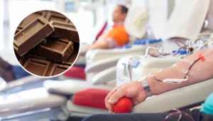 Krwiodawcy skarżą się na jakoś jakość czekolad otrzymywanych po oddaniu krwi