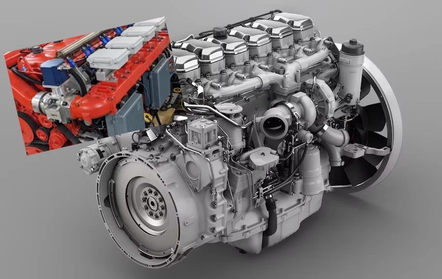 W Politechnice Krakowskiej naukowcy przerobili spalinowy silnik Diesla Scanii na zasilanie wodorem W Politechnice Krakowskiej naukowcy przerobili spalinowy silnik Diesla Scanii na zasilanie wodorem