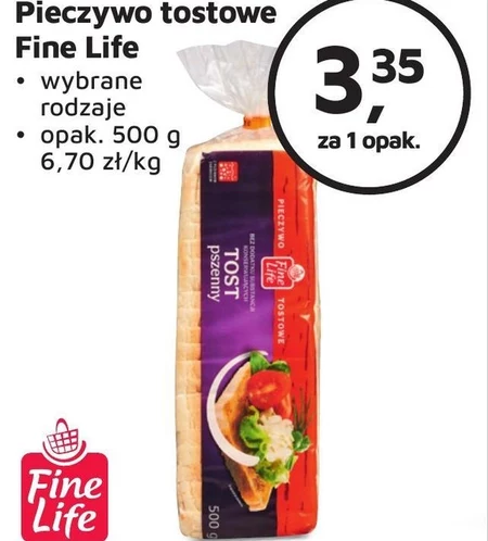 Pieczywo tostowe Fine life