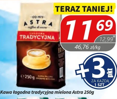 Astra Kawa palona drobno mielona łagodna tradycyjna 250 g