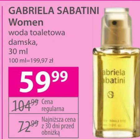 Woda toaletowa dla kobiet Gabriela Sabatini