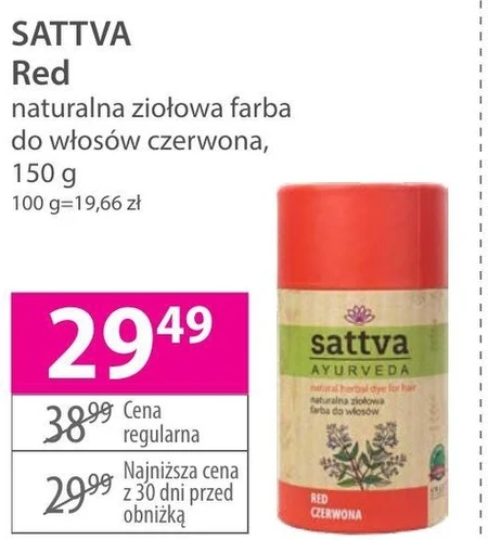 Farba do włosów Sattva