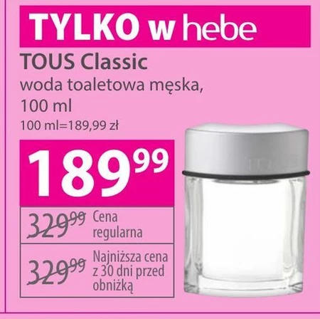 Woda toaletowa dla mężczyzn tous