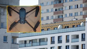 Na warszawskim osiedlu ostrzelano drona