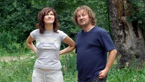 Paweł Królikowski i Ilona Ostrowska w serialu "Ranczo"