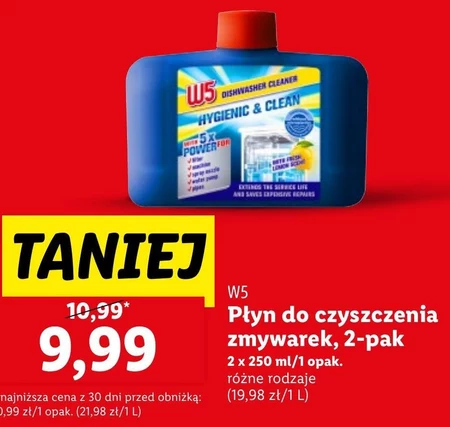 Płyn do czyszczenia zmywarki W5