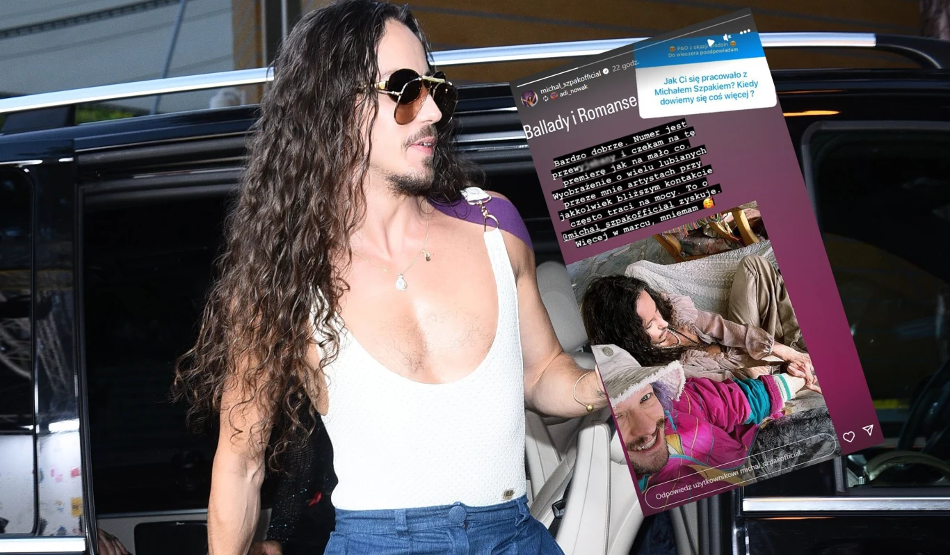 Michał Szpak i Adi Nowak /https://www.instagram.com/michal_szpakofficial/?hl=pl&img_index=1