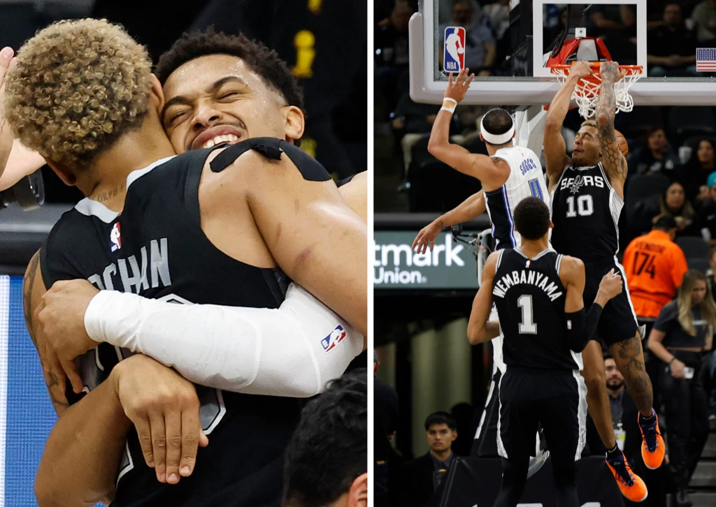 Jeremy Sochan podczas meczu San Antonio Spurs błysnął efektownym zagraniem Jeremy Sochan podczas meczu San Antonio Spurs błysnął efektownym zagraniem