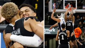Jeremy Sochan podczas meczu San Antonio Spurs błysnął efektownym zagraniem