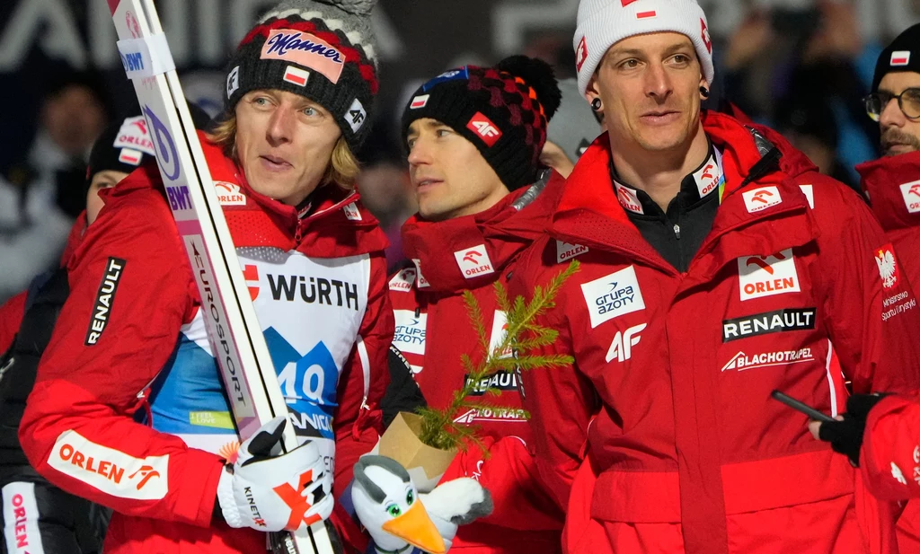 Dawid Kubacki, Kamil Stoch, Thomas Thurnbichler Dawid Kubacki, Kamil Stoch, Thomas Thurnbichler