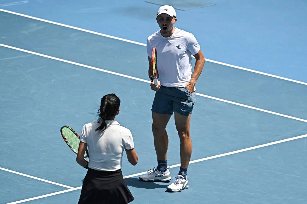 Jan Zieliński wygrał grę mieszaną w Australian Open Jan Zieliński wygrał grę mieszaną w Australian Open