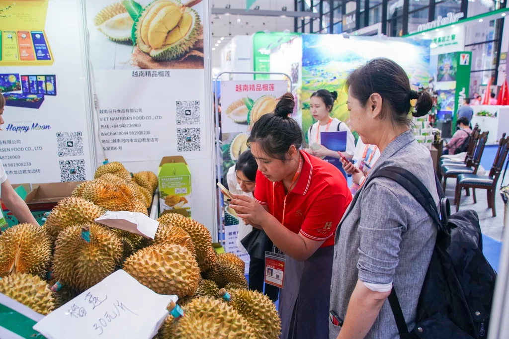 Sklep z durianami w Chinach