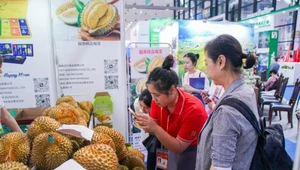 Sklep z durianami w Chinach