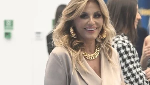 Dagmara Kaźmierska na prezentacji wiosennej ramówki Polsatu