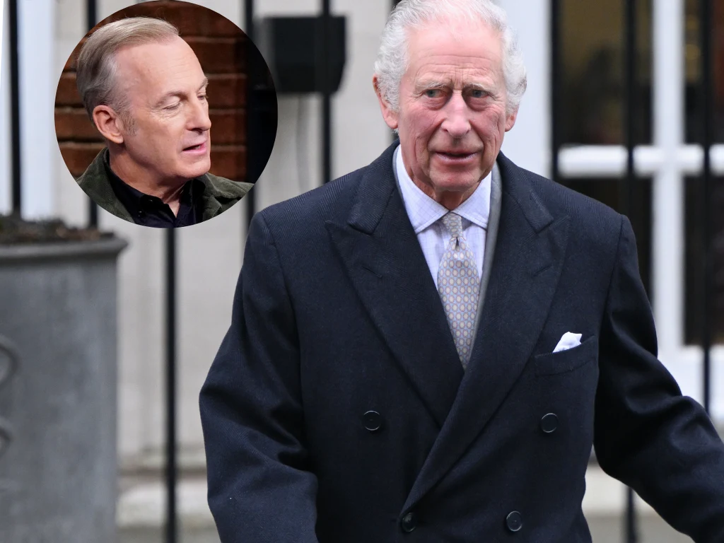 Król Karol III i Bob Odenkirk Król Karol III i Bob Odenkirk