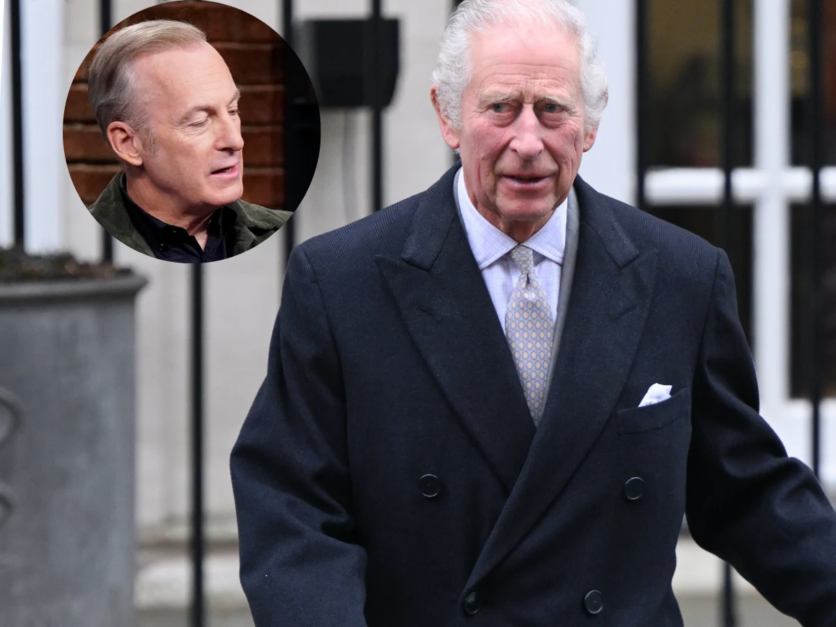 Król Karol III i Bob Odenkirk Król Karol III i Bob Odenkirk