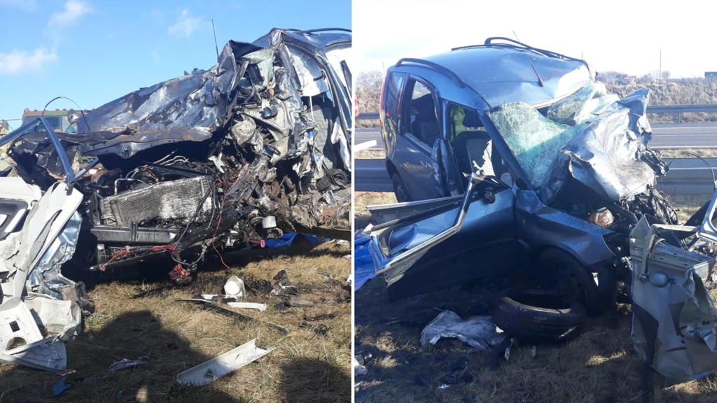 Tragiczny wypadek na drodze ekspresowej niedaleko Kościana Tragiczny wypadek na drodze ekspresowej niedaleko Kościana