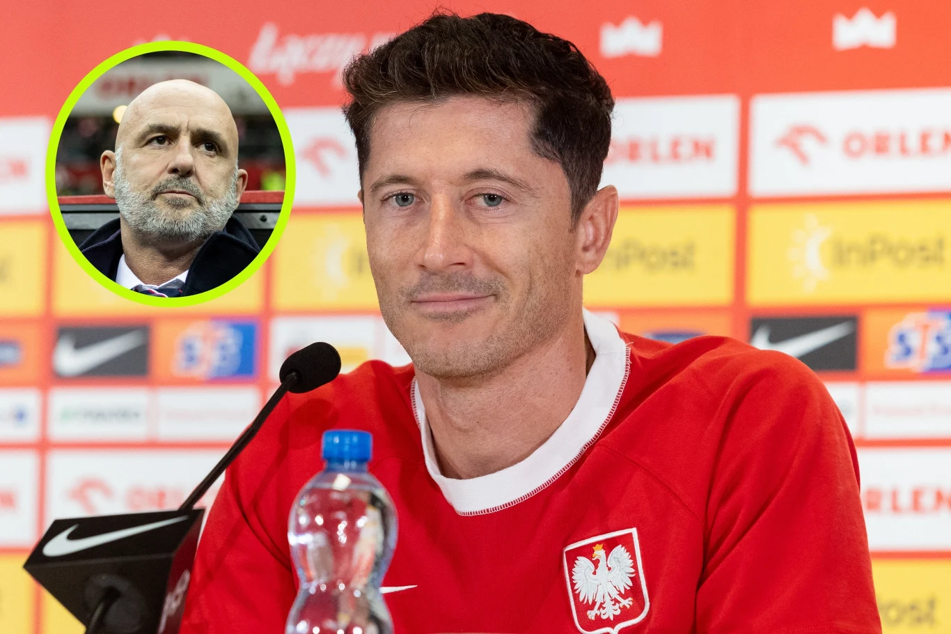 Robert Lewandowski i Michał Probierz