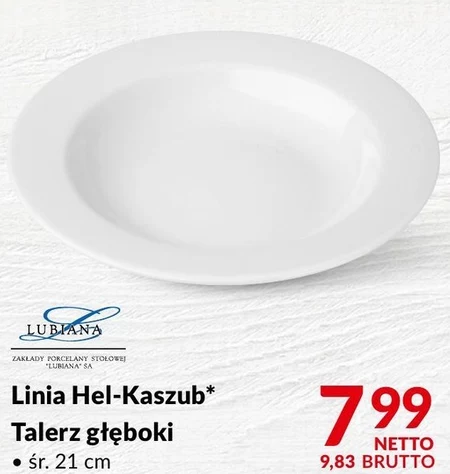 Talerz głęboki Lubiana