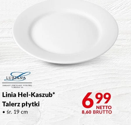 Talerz płytki Lubiana