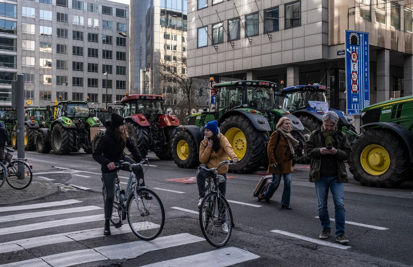 Zablokowane ulice Brukseli Zablokowane ulice Brukseli