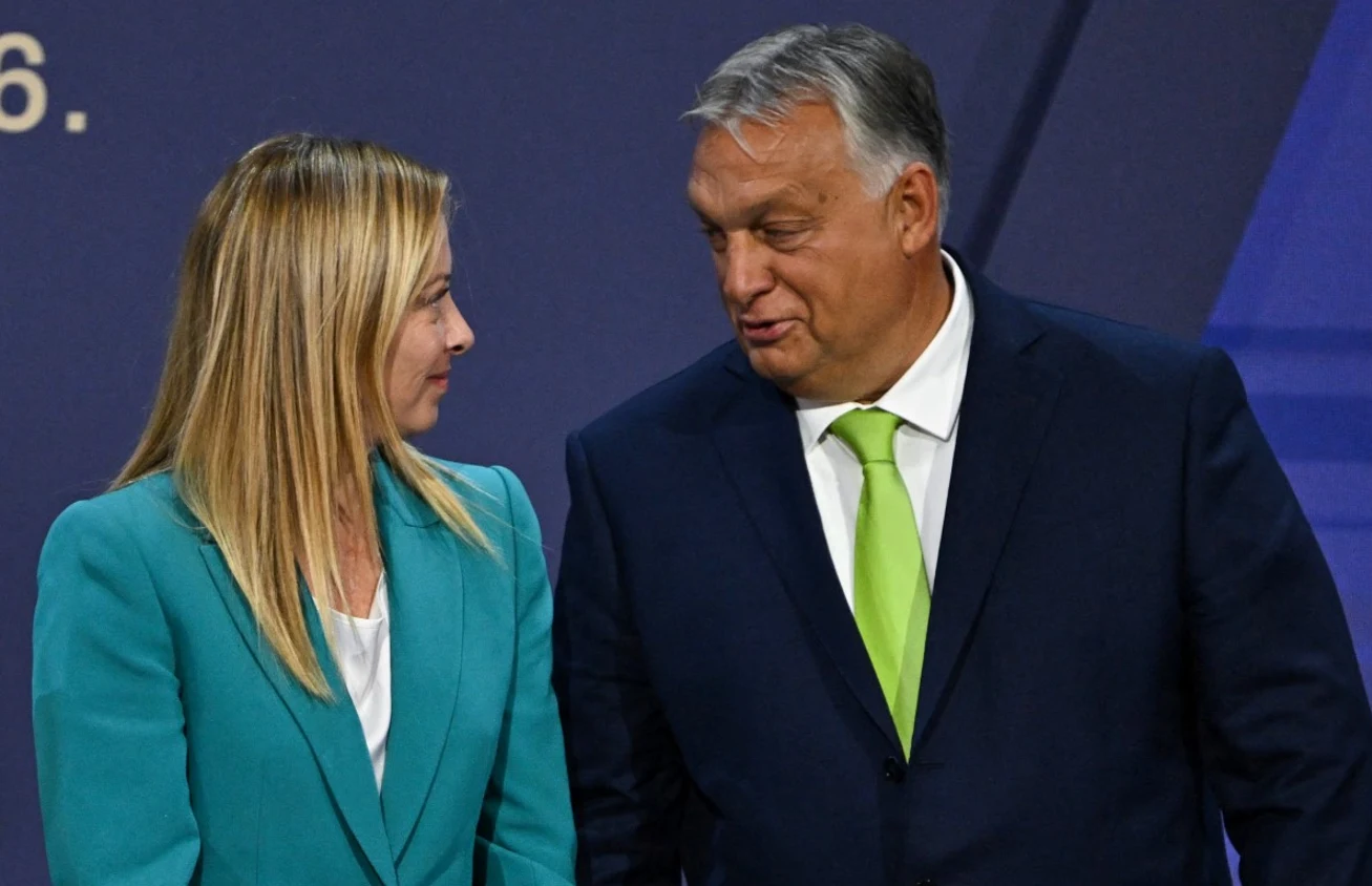 Giorgia Meloni i Viktor Orban Giorgia Meloni i Viktor Orban