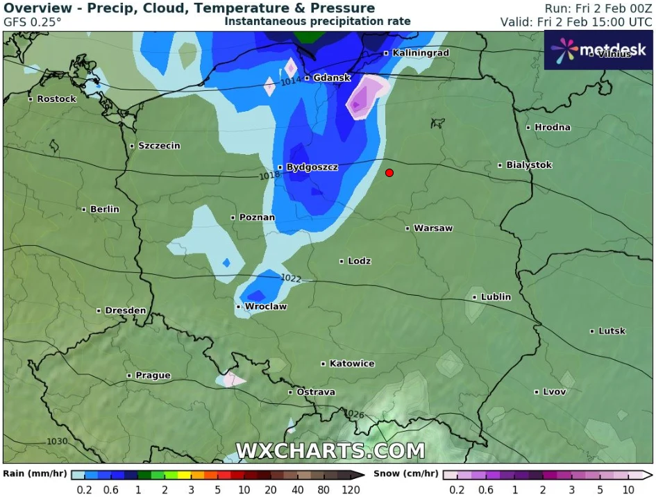 W piątek w wielu miejscach kraju spadnie deszcz. Szczególnie nieprzyjemna pogoda będzie panować na północy, gdzie powieje silny wiatr W piątek w wielu miejscach kraju spadnie deszcz. Szczególnie nieprzyjemna pogoda będzie panować na północy, gdzie powieje silny wiatr